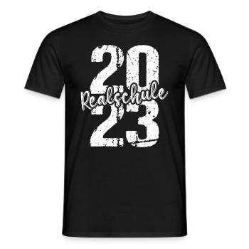 Realschule bestanden Realschulabschluss 2023 - Männer T-Shirt - Schwarz - Vorne - AI Model Male 178 light (178cm)