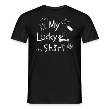 Strand-Kite Windracer lustiges Kite-Strandsegler - Männer T-Shirt - Schwarz - Vorne - AI Model Male 178 light (178cm)