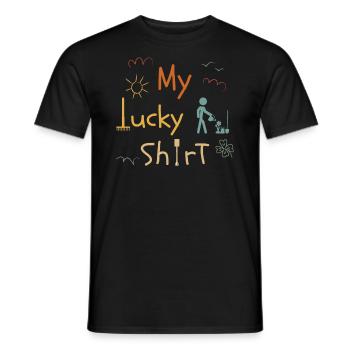 Garden Garden Plants Landscape Gardener Vintage - Men's T-Shirt - black - Front - AI Model Male 178 light (178cm)