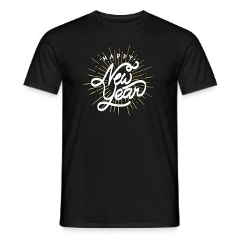 Happy New Year !! - T-shirt homme - noir - Devant - AI Model Male 178 light (178cm)
