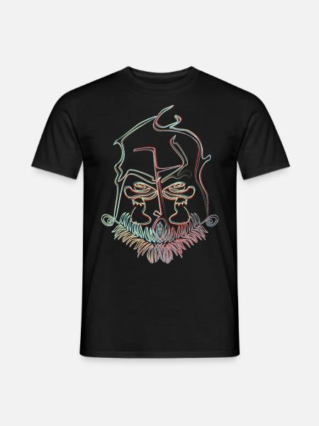 Mushroom illusion - Men's T-Shirt - black