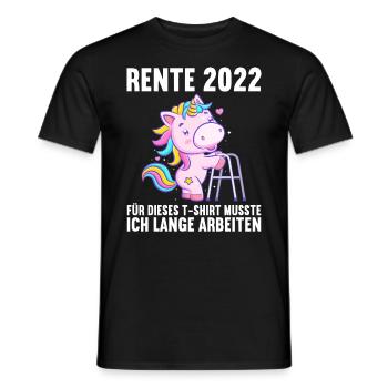 Rentner 2023 Rentnerin 2023 Rente 2023 - Männer T-Shirt - Schwarz - Vorne - AI Model Male 178 light (178cm)