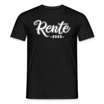 Rentner 2023 Rentnerin 2023 Rente 2023 - Männer T-Shirt - Schwarz - Vorne - AI Model Male 178 light (178cm)