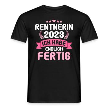 Rente 2023 Retraite Adieu Retraité 2023 - T-shirt homme - noir - Devant - AI Model Male 178 light (178cm)