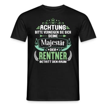Rente 2023 Ruhestand Abschied Rentner 2023 - Männer T-Shirt - Schwarz - Vorne - AI Model Male 178 light (178cm)