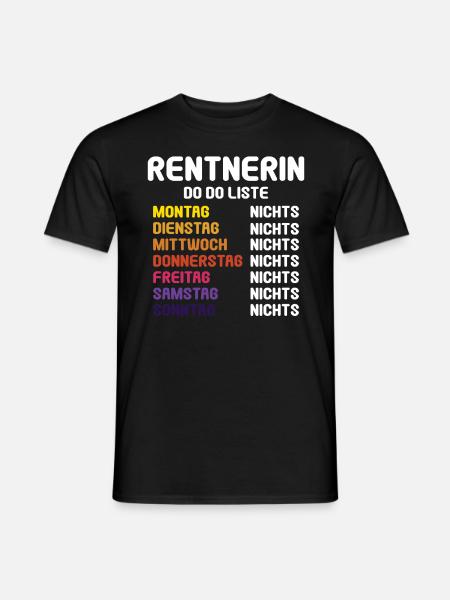 Rente 2023 Rentnerin To Do Liste Rentnerin 2023 - Mænd T-shirt - sort