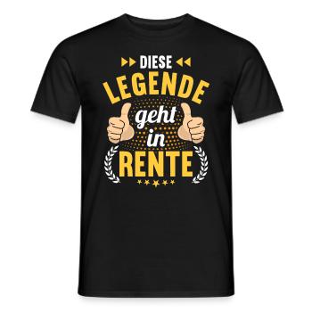 Rentnerin 2023 Rente 2023 Rentner 2023 - Männer T-Shirt - Schwarz - Vorne - AI Model Male 178 light (178cm)
