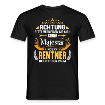 Rente 2023 Ruhestand Abschied Rentner 2023 - Männer T-Shirt - Schwarz - Vorne - AI Model Male 178 light (178cm)