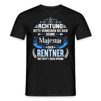 Rente 2023 Ruhestand Abschied Rentner 2023 - Männer T-Shirt - Schwarz - Vorne - AI Model Male 178 light (178cm)