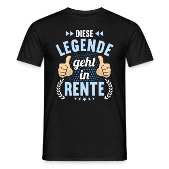 Rentnerin 2023 Rente 2023 Rentner 2023 - Männer T-Shirt - Schwarz - Vorne - AI Model Male 178 light (178cm)