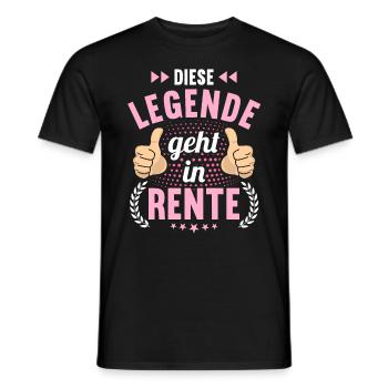 Rentnerin 2023 Rente 2023 Rentner 2023 - Männer T-Shirt - Schwarz - Vorne - AI Model Male 178 light (178cm)