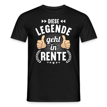 Rentnerin 2023 Rente 2023 Rentner 2023 - Männer T-Shirt - Schwarz - Vorne - AI Model Male 178 light (178cm)