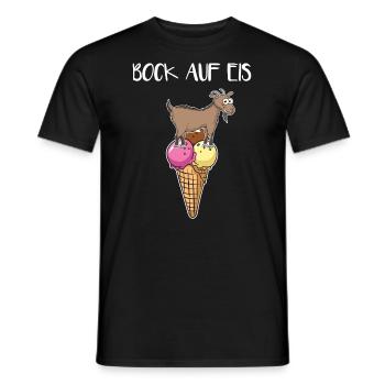 Bock Auf Eis - Männer T-Shirt - Schwarz - Vorne - AI Model Male 178 light (178cm)