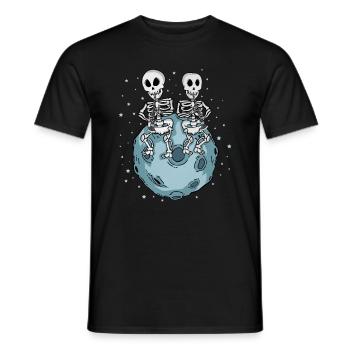 Clarinet Mon Skeleton Music Gift Clarinet - Men's T-Shirt - black - Front - AI Model Male 178 light (178cm)