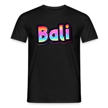 Vintage Indonesien Urlaubsreise Asien Bali - Männer T-Shirt - Schwarz - Vorne - AI Model Male 178 light (178cm)