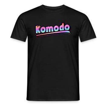 Vintage Indonésie Holiday Travel Asia Komodo - T-shirt homme - noir - Devant - AI Model Male 178 light (178cm)