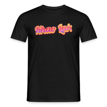 Vintage Thaïlande Holiday Asia Thai Khao Lak - T-shirt homme - noir - Devant - AI Model Male 178 light (178cm)