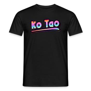 Vintage Thaïlande Vacances Asie Thai Ko Tao - T-shirt homme - noir - Devant - AI Model Male 178 light (178cm)