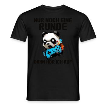 Nur noch eine Runde dann hör ich auf Kinder Gaming - Männer T-Shirt - Schwarz - Vorne - AI Model Male 178 light (178cm)