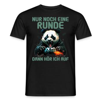 Nur noch eine Runde dann hör ich auf Kinder Gaming - Männer T-Shirt - Schwarz - Vorne - AI Model Male 178 light (178cm)