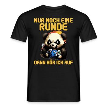 Nur noch eine Runde dann hör ich auf Kinder Gaming - Männer T-Shirt - Schwarz - Vorne - AI Model Male 178 light (178cm)