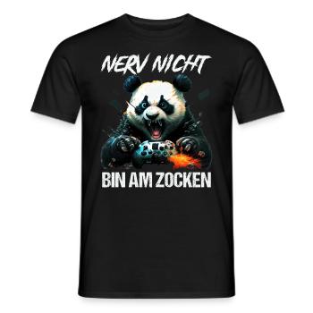 Nur noch eine Runde dann hör ich auf Kinder Gaming - Männer T-Shirt - Schwarz - Vorne - AI Model Male 178 light (178cm)