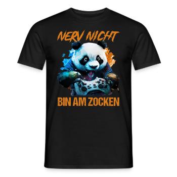 Nur noch eine Runde dann hör ich auf Kinder Gaming - Männer T-Shirt - Schwarz - Vorne - AI Model Male 178 light (178cm)