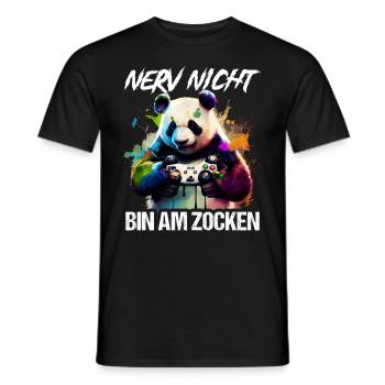 Nur noch eine Runde dann hör ich auf Kinder Gaming - Männer T-Shirt - Schwarz - Vorne - AI Model Male 178 light (178cm)