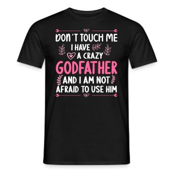 J’ai un parrain fou - T-shirt homme - noir - Devant - AI Model Male 178 light (178cm)