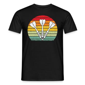 Dart Rétro Darter - T-shirt homme - noir - Devant - AI Model Male 178 light (178cm)