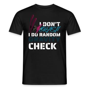 Je ne plante pas, je fais aléatoire - T-shirt homme - noir - Devant - AI Model Male 178 light (178cm)