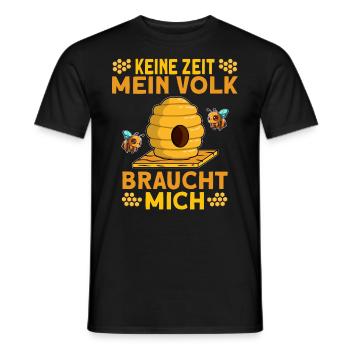 Imker Spruch Imkerin Imkerei Biene Bienen T-Shirt - Männer T-Shirt - Schwarz - Vorne - AI Model Male 178 light (178cm)