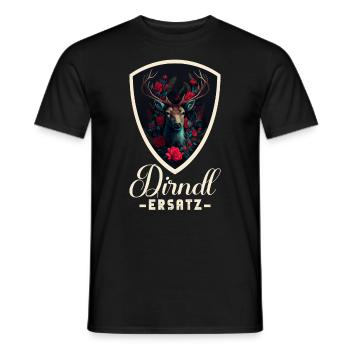 Dirndl Ersatz Dirndl Trachten Kostüm Dirndl Ersatz - Männer T-Shirt - Schwarz - Vorne - AI Model Male 178 light (178cm)