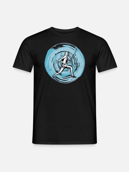 Fechter Fencing-Sports Game Fechter Fechten - Männer T-Shirt - Schwarz