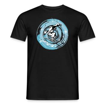 Ski Ski Ski Ski - T-shirt homme - noir - Devant - AI Model Male 178 light (178cm)