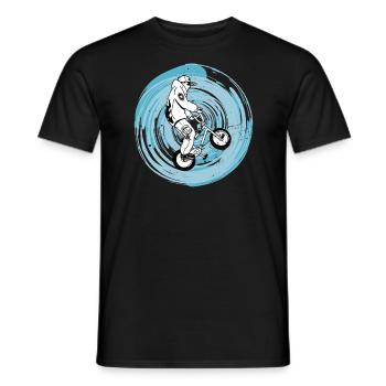 BMX Vélo Cycliste BMX Vélo BMX Rampe Vintage - T-shirt homme - noir - Devant - AI Model Male 178 light (178cm)