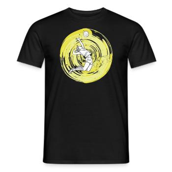 Beachvolleyball Volleyball Volleyballer Vintage - Männer T-Shirt - Schwarz - Vorne - AI Model Male 178 light (178cm)