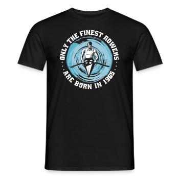 Kanus-Rudern Kanuten Ruderer Jahrgang 1965 - Männer T-Shirt - Schwarz - Vorne - AI Model Male 178 light (178cm)