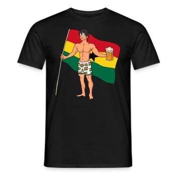 Ghana Hot Boy - Men's T-Shirt - black - Front - AI Model Male 178 light (178cm)