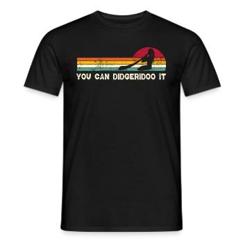 You can didgeridoo it - Männer T-Shirt - Schwarz - Vorne - AI Model Male 178 light (178cm)