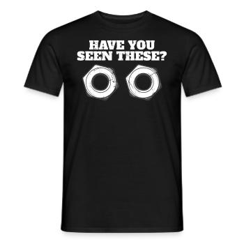 Haben Sie Diesen Maschinenmechaniker Gesehen? - Männer T-Shirt - Schwarz - Vorne - AI Model Male 178 light (178cm)