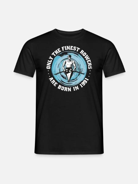 Kanus-Rudern Kanuten Ruderer Jahrgang 1991 - Männer T-Shirt - Schwarz