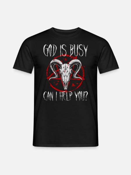 Satanist Baphomet Satanismus - Männer T-Shirt - Schwarz