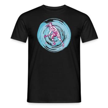 Feldhockeyspieler Hockey Hallenhockey Frauen - Männer T-Shirt - Schwarz - Vorne - AI Model Male 178 light (178cm)