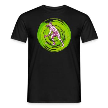 Feldhockeyspieler Hockey Hallenhockey Frauen - Männer T-Shirt - Schwarz - Vorne - AI Model Male 178 light (178cm)