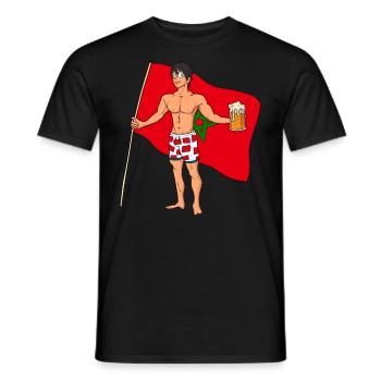 Morocco Hot Boy - Men's T-Shirt - black - Front - AI Model Male 178 light (178cm)
