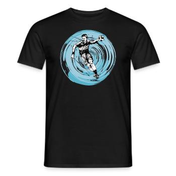 Handballspieler Handball-Ball Handballer Vintage - Männer T-Shirt - Schwarz - Vorne - AI Model Male 178 light (178cm)