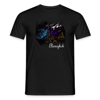 Bangkok Thaïlande Voyage thaïlandais Bangkok tenue. - T-shirt homme - noir - Devant - AI Model Male 178 light (178cm)