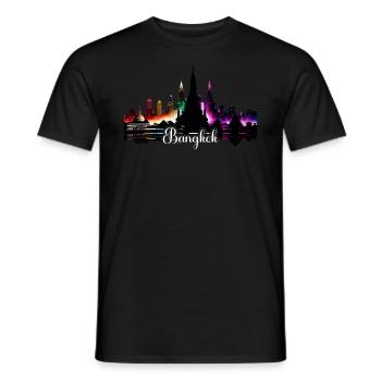 Bangkok Thaïlande Voyage thaïlandais Bangkok tenue. - T-shirt homme - noir - Devant - AI Model Male 178 light (178cm)