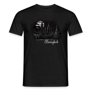 Bangkok Thaïlande Thaïlande Voyage Bangkok Tenue. - T-shirt homme - noir - Devant - AI Model Male 178 light (178cm)